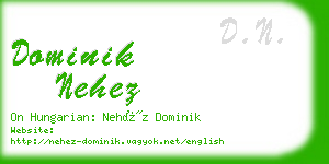 dominik nehez business card